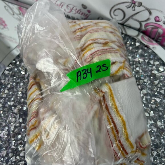 Billabong sweater zip up towel terry cloth beach Multicolor Striped Sweater - Picture 8 of 8